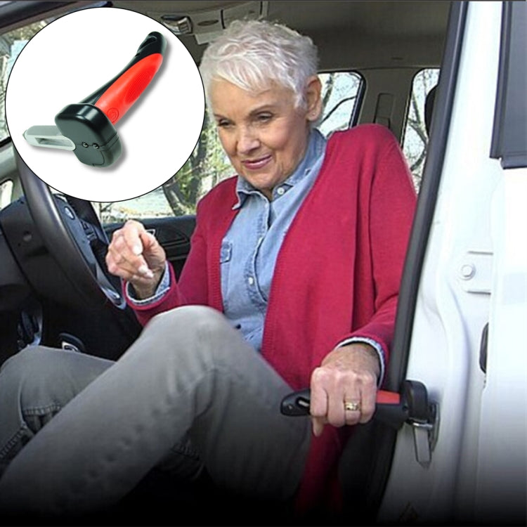 Maniglia per canna per auto Aiuto per la mobilità portatile Torcia elettrica Taglierina per cintura Interruttore per vetro Strumenti di fuga di emergenza, 566