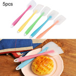 Set 5 spatole in silicone per cucina resistenti al calore
