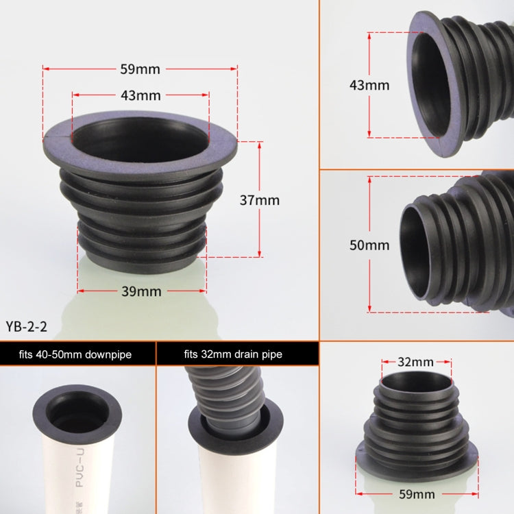 Set 3 tappi chiusura silicone per scarico tubi cucina
