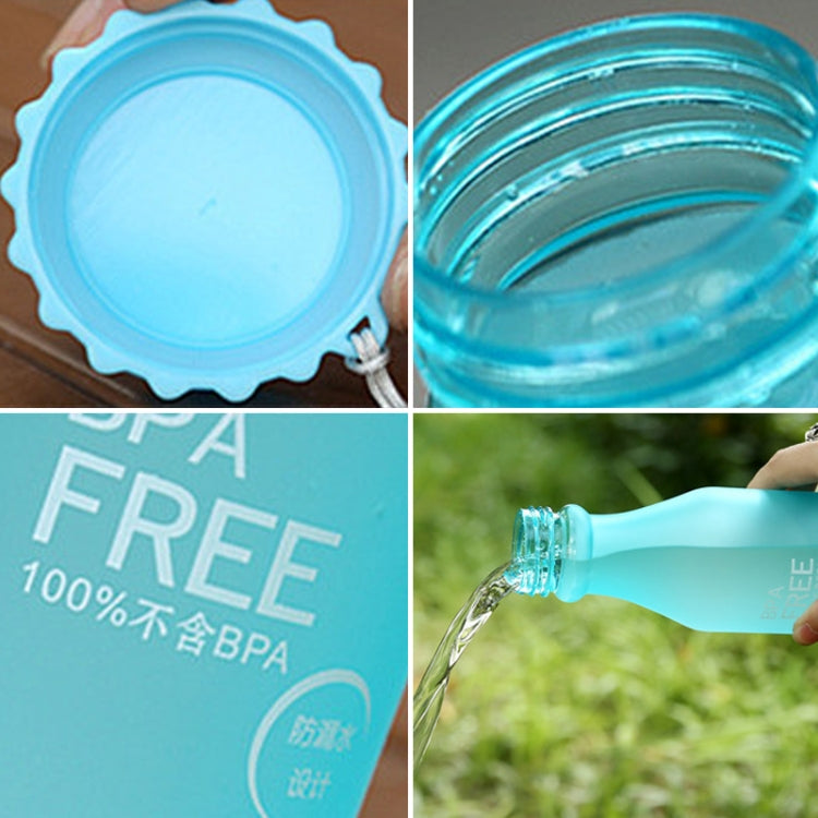 Bottiglia di soda portatile in plastica a prova di perdite da 550 ml Bottiglia per bevande pratica e semplice sigillata per studenti, 550ml