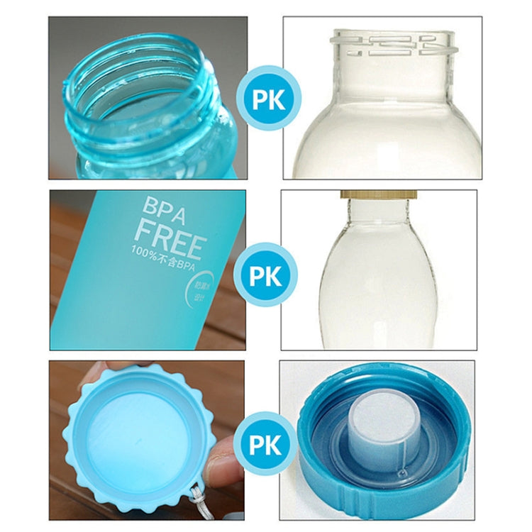Bottiglia di soda portatile in plastica a prova di perdite da 550 ml Bottiglia per bevande pratica e semplice sigillata per studenti, 550ml