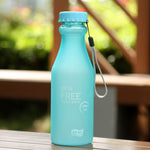 Bottiglia di soda portatile in plastica a prova di perdite da 550 ml Bottiglia per bevande pratica e semplice sigillata per studenti, 550ml