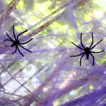 Ragnatele di Halloween in filato di cotone 15x15 cm