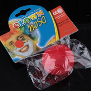 Set 5 nasi da clown in spugna rossi per feste Halloween