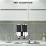 Bottiglia di sapone per shampoo liquido per lavaggio a parete con dispenser manuale per doccia doppia per hotel, capacità: 1000 ml, 1000ml/Black, 1000ml/Gold, 1000ml/Transparent, 1000ml/White, 1000ml/Dark Red, 1000ml/Green, 1000ml/Blue, 1000ml/Purple  ...