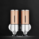 Bottiglia di sapone per shampoo liquido per lavaggio a parete con dispenser manuale per doccia doppia per hotel, capacità: 1000 ml, 1000ml/Black, 1000ml/Gold, 1000ml/Transparent, 1000ml/White, 1000ml/Dark Red, 1000ml/Green, 1000ml/Blue, 1000ml/Purple  ...
