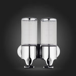 Bottiglia di sapone per shampoo liquido per lavaggio a parete con dispenser manuale per doccia doppia per hotel, capacità: 1000 ml, 1000ml/Black, 1000ml/Gold, 1000ml/Transparent, 1000ml/White, 1000ml/Dark Red, 1000ml/Green, 1000ml/Blue, 1000ml/Purple  ...