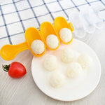 Stampo per shaker per palline di riso per sushi per uso alimentare in stile carino con cucchiaio per bambini, consegna a colori casuale, Spoon Shape