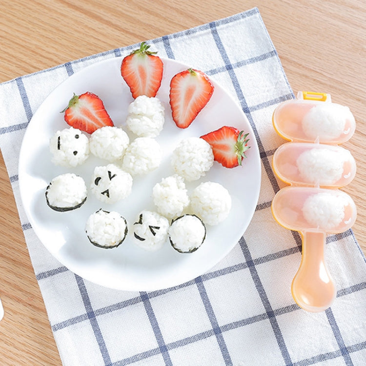 Stampo per shaker per palline di riso per sushi per uso alimentare in stile carino con cucchiaio per bambini, consegna a colori casuale, Spoon Shape