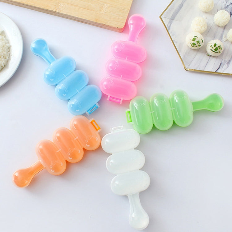 Stampo per shaker per palline di riso per sushi per uso alimentare in stile carino con cucchiaio per bambini, consegna a colori casuale, Spoon Shape