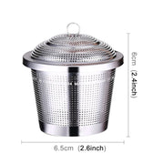Filtro per palline da tè con infusore a rete per spezie, colino da tè in acciaio inossidabile, dimensioni medie: 6,5 x 6 cm, Middle Size: 6.5 x 6cm