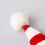 Cappello natalizio per cani da compagnia a strisce rosse e bianche occidentali, comodo cappello natalizio per bambini, Red and White Striped