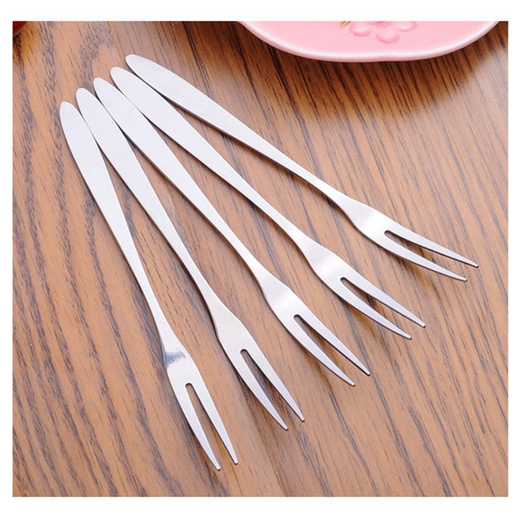 Forchette da frutta in acciaio inox set 10 pezzi