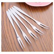 Forchetta da frutta in acciaio inossidabile da 10 pezzi, 10 PCS Fruit Fork