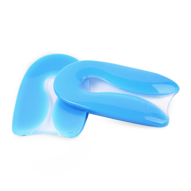 Tallone a forma di U Sottopiede in silicone morbido e confortevole per assorbimento degli urti, misura: L (40-45 iarde), Size: L(40-45 Yards)