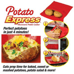 Borsa lavabile e riutilizzabile per patate nel microonde (cuoce fino a 4 patate allo stesso tempo), dimensioni: 26,7 x 17,6 cm., Potato Cooker Bag