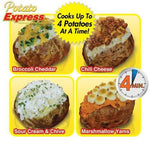 Borsa lavabile e riutilizzabile per patate nel microonde (cuoce fino a 4 patate allo stesso tempo), dimensioni: 26,7 x 17,6 cm., Potato Cooker Bag