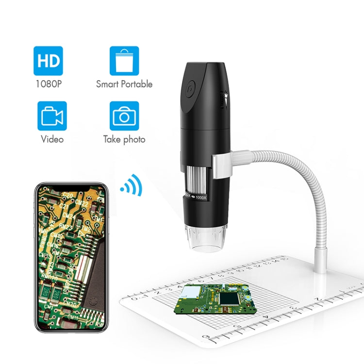 316 Microscopio digitale USB Smart Wifi regolabile 50-1000X