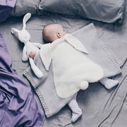 Coperta lavorata a maglia per bambini con orecchie stereoscopiche con motivo di coniglio, Rabbit Pattern