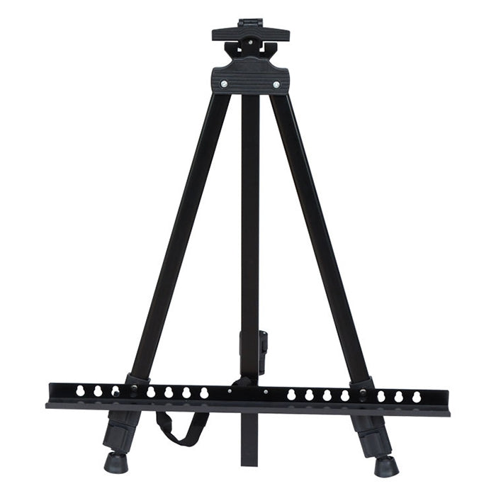 Treppiede portatile telescopico in metallo per display di pittura e pubblicità, Metal Easel Tripod