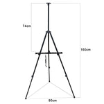 Treppiede telescopico in metallo per pittura e pubblicità