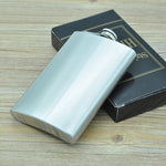 Fiaschetta portatile in acciaio inossidabile selvaggio per sport all'aria aperta, pratica, da viaggio, da 285 ml (senza imbuto piccolo) (Argento 285 ml (10oz)), 285mL (10oz)