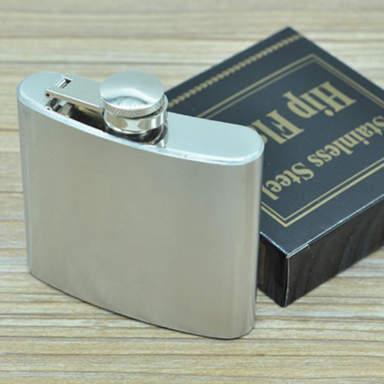 Fiaschetta portatile in acciaio inossidabile selvaggio per sport all'aria aperta da 140 ml (5 once) (con imbuto piccolo) (Argento 140 ml (5 once)), 140mL (5oz)