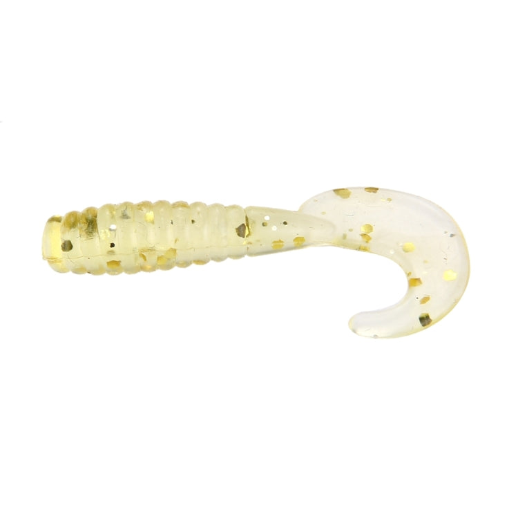 100 pezzi di paillettes a coda lunga a forma di vermi esche da pesca esche artificiali, lunghezza: 3,5 cm, Sequins Long Tail Maggots Shape
