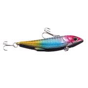 Esche da pesca artificiali in plastica con rivestimento colorato Pesca Topwater Galleggiante Esca popper Colpisci le onde d'acqua Arrampicata Esca da pesca con ganci, Lunghezza: 7,5 cm, 7.5 cm