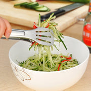 Pinze per clip per bistecca per barbecue in acciaio inossidabile Pale per arrostire per barbecue Pala per bistecca con perdite Spatola Morsetto per alimenti Clip per pane, Lunghezza: 24 cm, 24cm
