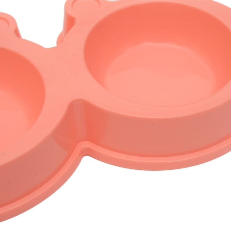 Ciotole 2 in 1 in acciaio inossidabile, ciotole staccabili per animali domestici a forma di cartone animato antiscivolo, consegna colore casuale, 2 in 1 Cartoon Shape Pets Bowls