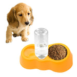 Piatto per cibo per cani e gatti + ciotole doppie per acqua potabile con distributore automatico di acqua