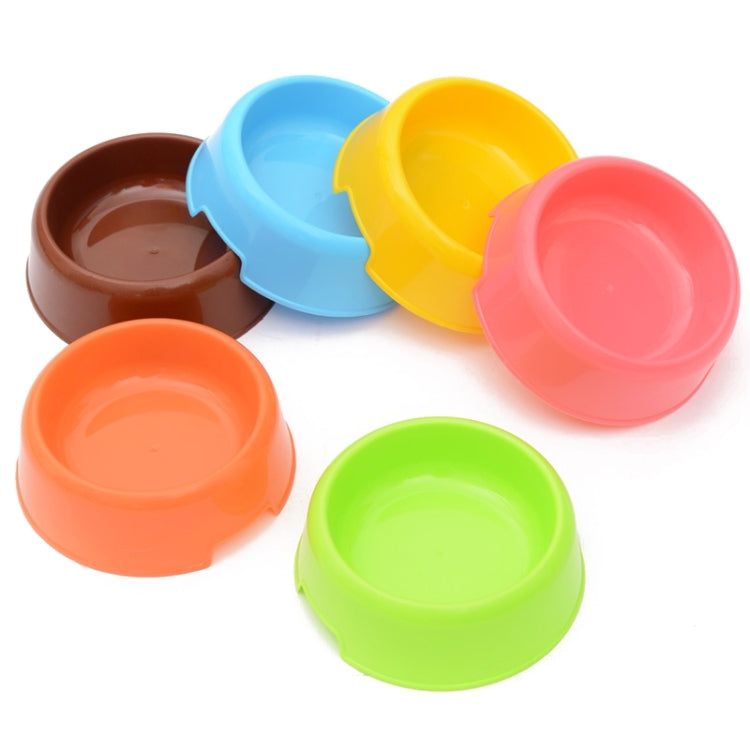 Ciotole singole per animali domestici in materiale plastico color caramello per cani e gatti, Single Pets Bowls