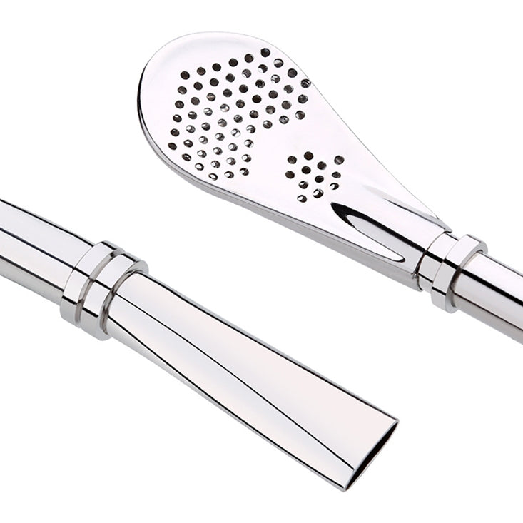 Cannuccia filtrata in acciaio inox per tè e bevande
