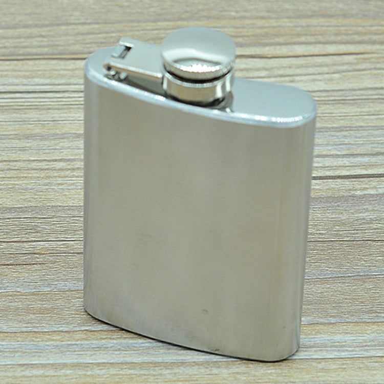 Flacone tascabile da 100 ml per sport all'aria aperta, piatto, per liquore, campeggio, ultraleggero, portatile, antiusura, per vino (argento), 100ml(3.5oz)