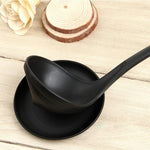 Cucchiaio da mestolo stand up con vassoio per cucina domestica o commerciale, dimensioni del cucchiaio: 28,5 * 8,2 cm