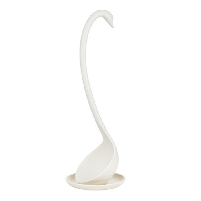 Cucchiaio da mestolo stand up con vassoio per cucina domestica o commerciale, dimensioni del cucchiaio: 28,5 * 8,2 cm