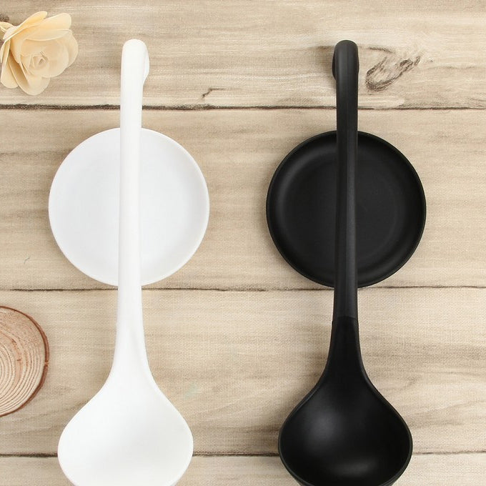 Cucchiaio da mestolo stand up con vassoio per cucina domestica o commerciale, dimensioni del cucchiaio: 28,5 * 8,2 cm