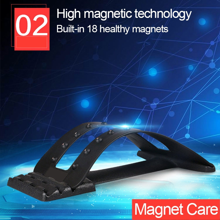 Terapia magnetica 18 magneti Stabilizzatore di allungamento della colonna vertebrale Massaggiatore per trazione lombare