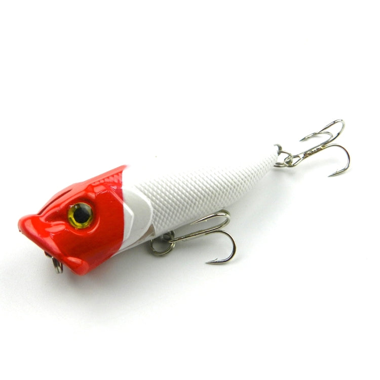 HENGJIA Esche da pesca artificiali in plastica Popper Esca da pesca bionica con ganci, Lunghezza: 6,5 cm, Consegna colore casuale, Length: 6.5cm