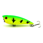 Esche da pesca artificiali Popper 7 cm con ganci