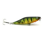 HENGJIA Esche da pesca artificiali Popper Esca da pesca bionica con ganci, Lunghezza: 7,5 cm, Consegna colore casuale, Length: 7.5 cm