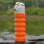 Borraccia sportiva pieghevole in silicone 500 ml