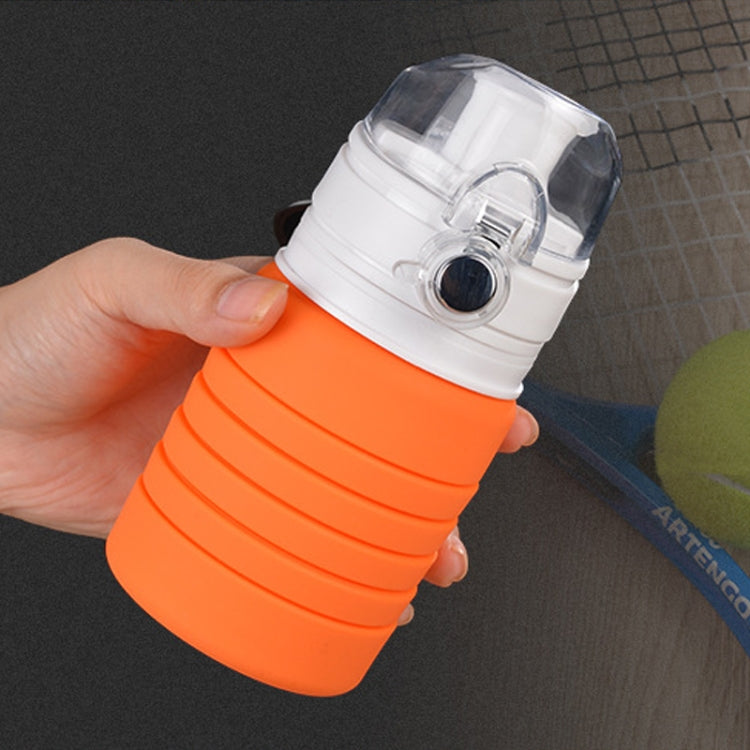 Borraccia sportiva pieghevole in silicone 500 ml