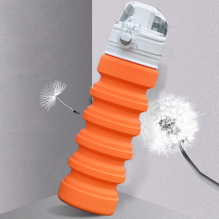 Borraccia sportiva con tazza telescopica pieghevole in silicone da viaggio da 500 ml