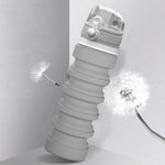 Borraccia sportiva pieghevole in silicone 500 ml