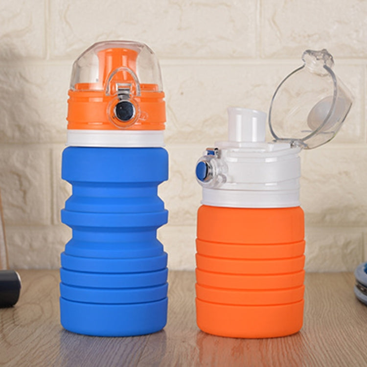 Borraccia sportiva pieghevole in silicone 500 ml
