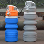 Borraccia sportiva pieghevole in silicone 500 ml