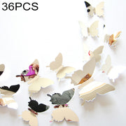 36 pezzi di decorazione per la casa Originalità PC 3D superficie a specchio farfalla adesivo da parete, Butterfly Wall Paste 2