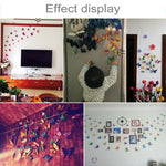 12 pezzi/set Decorazione domestica Originalità Colla da muro a farfalla 3D in PVC a due piani, Butterfly Wall Paste 5